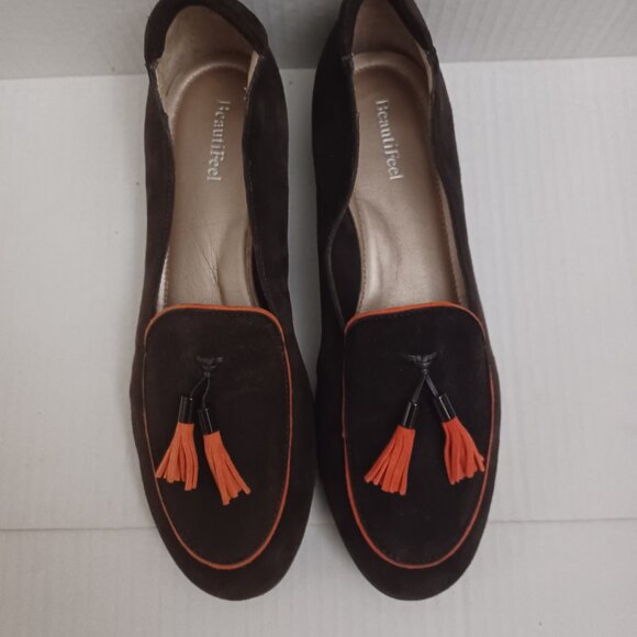BEAUTIFEEL CHLOE TASSEL LOAFERS WOMEN'S BROWN ORANGE - Picture 1 of 10